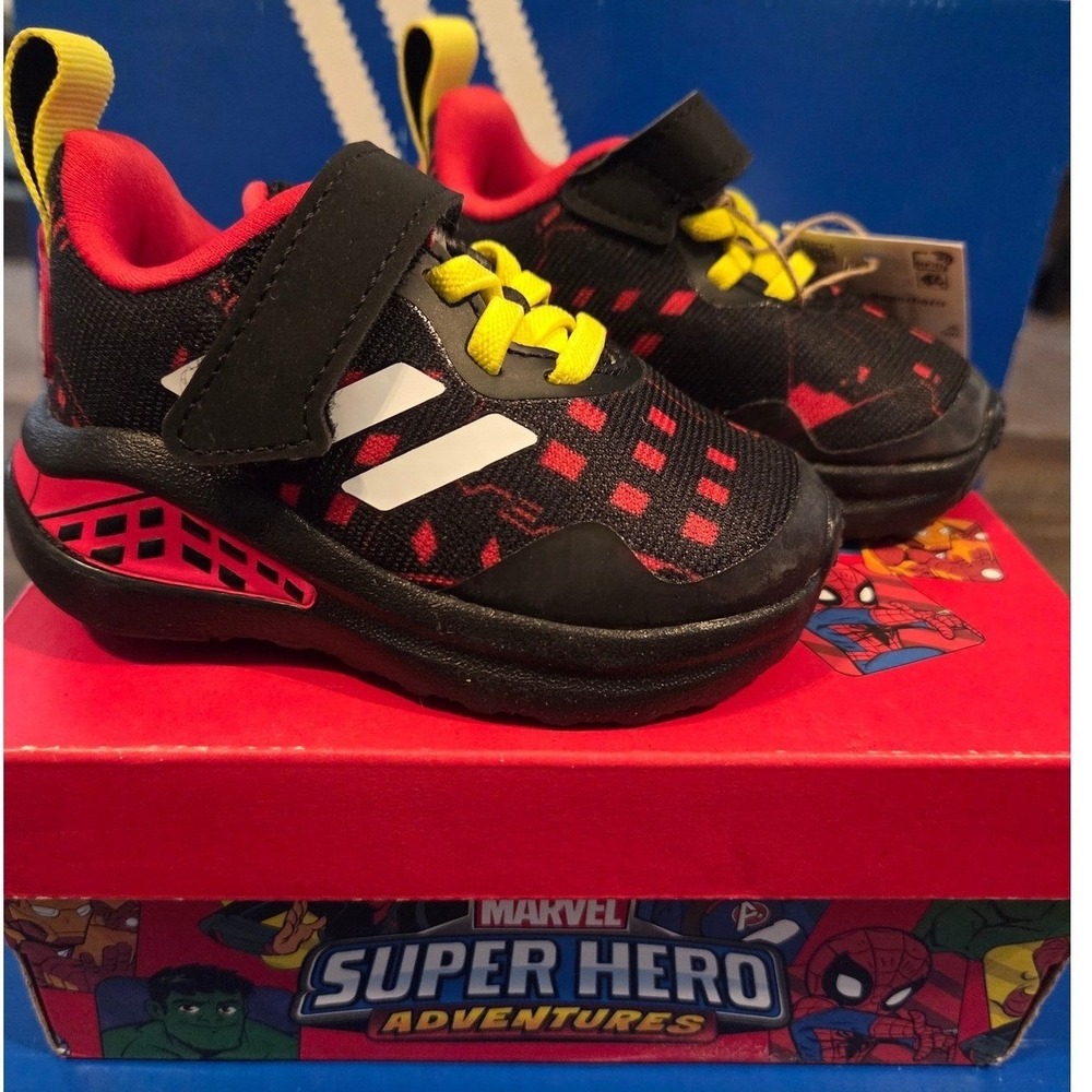 Adidas FortaRun Superhero I Marvel Toddler Shoes Black Red Size 4K
New with Box